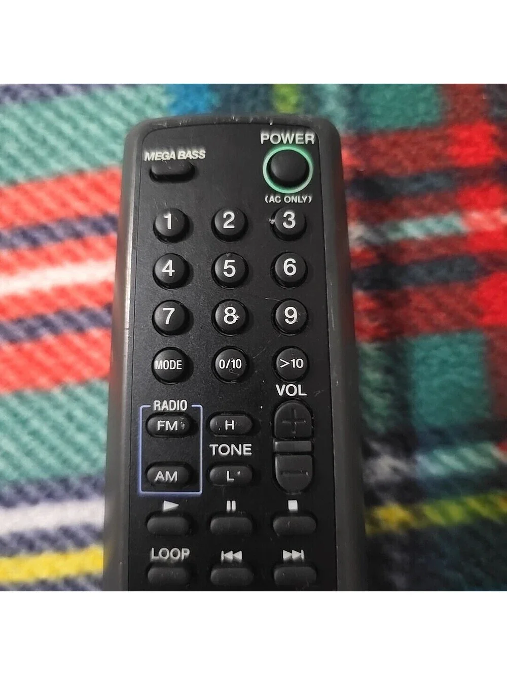 SONY RMT-CV25A Remote Control OEM for CFD-V25 CD Radio Cassette No Battery Cover